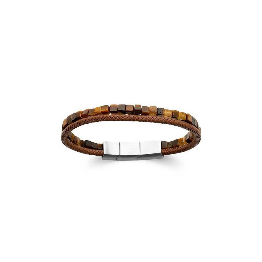 Bracelets Jolimie | Bracelet Cuir Oeil Du Tigre - Seher