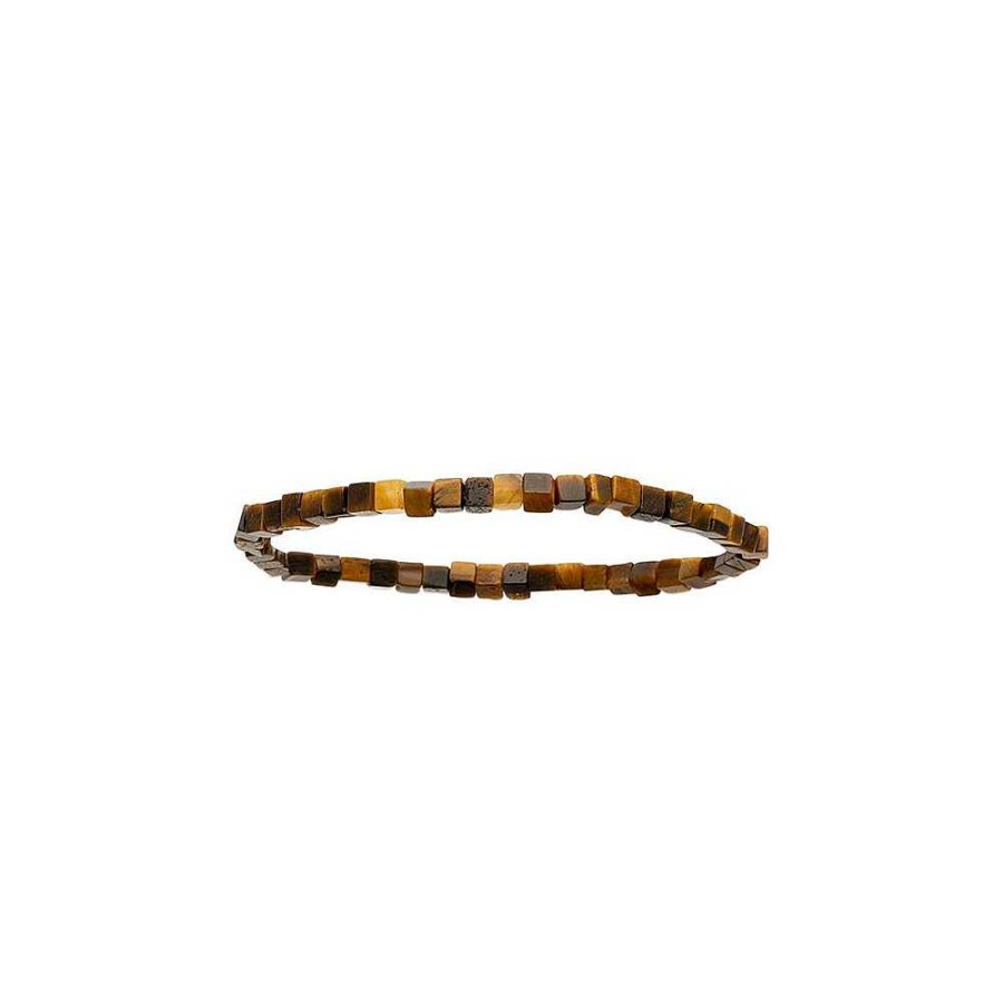 Bracelets Jolimie | Bracelet Fin Pierre Carr Oeil De Tigre