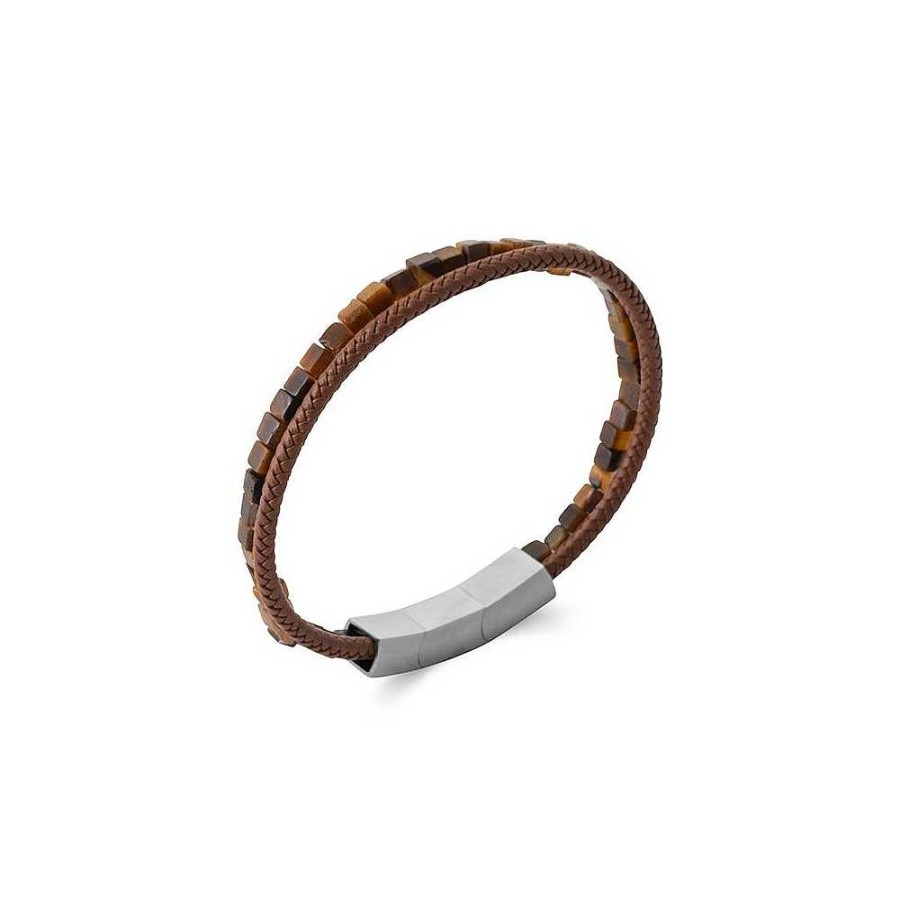 Bracelets Jolimie | Bracelet Cuir Oeil Du Tigre - Seher